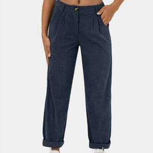 Halara Mid Rise Corduroy Casual Pants